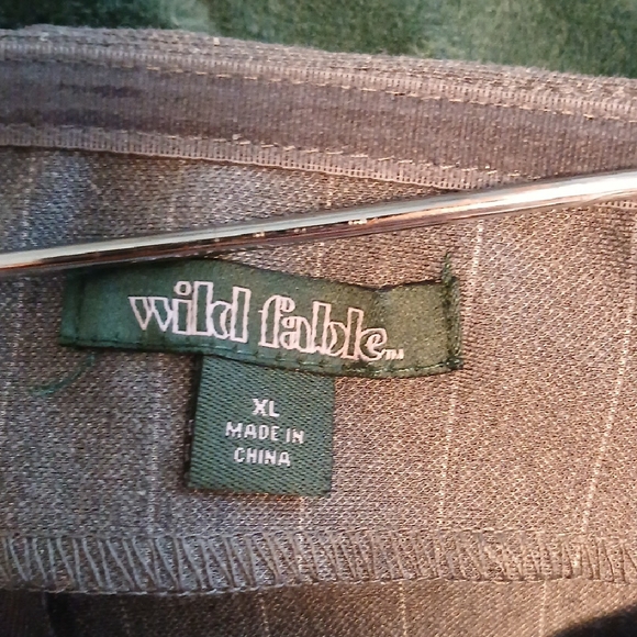 NWT Wild Fable Gray Pinstripe Halter Dress - Picture 4 of 4